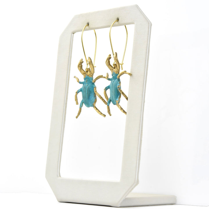 Stag Beetle Earrings - Goldmakers Fine Jewelry