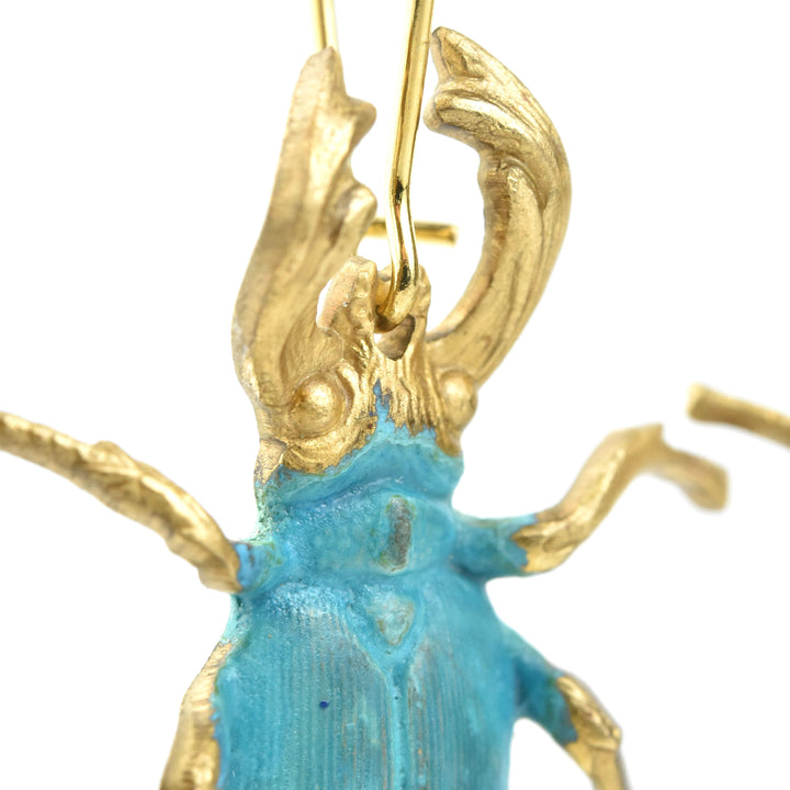 Stag Beetle Earrings - Goldmakers Fine Jewelry