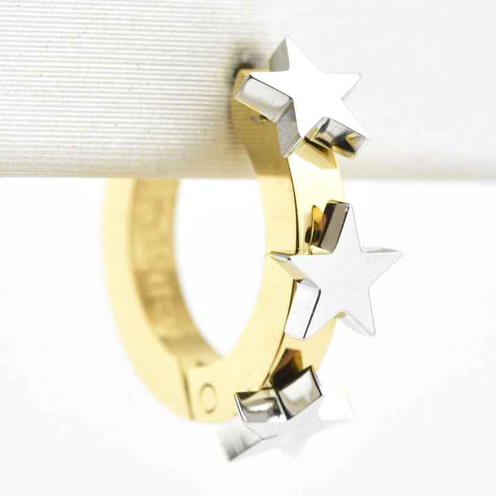Star 3D Huggie Hoops - Goldmakers Fine Jewelry