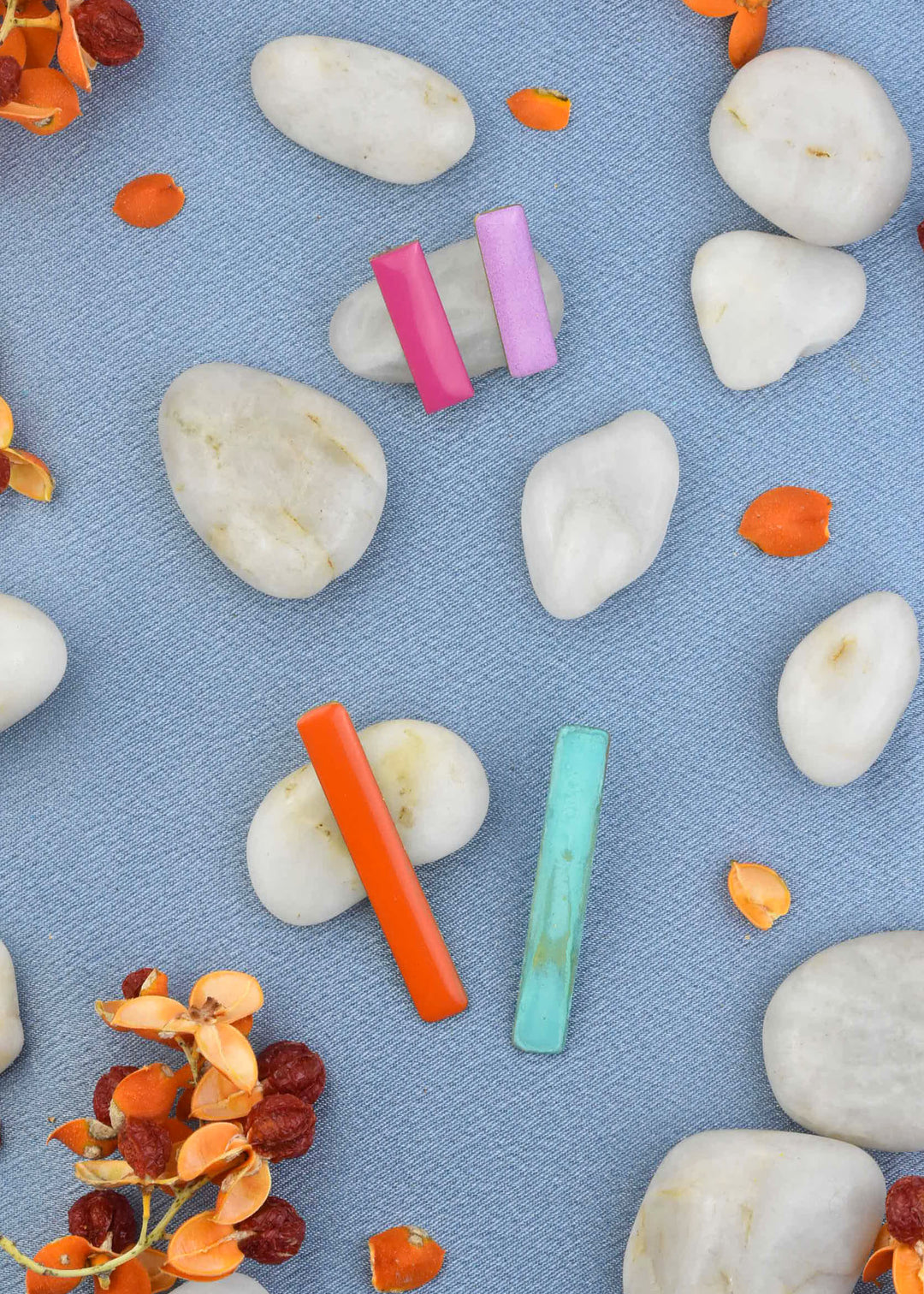 Sticks Studs in Mix Rose - Goldmakers Fine Jewelry