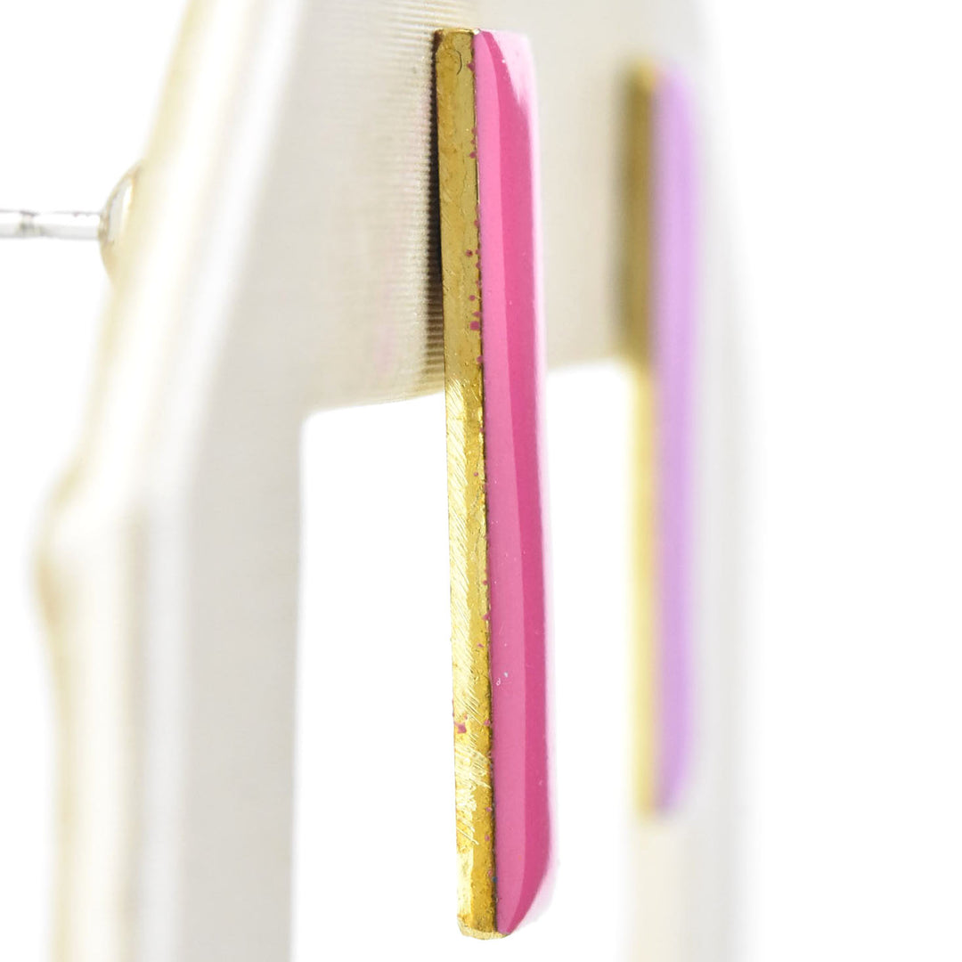 Sticks Studs in Mix Rose - Goldmakers Fine Jewelry