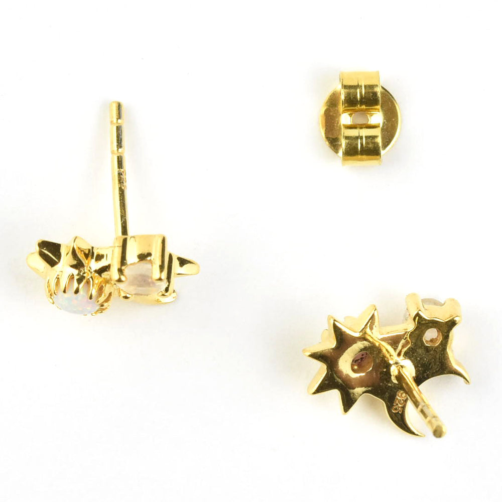 Sun, Moon & Star Studs - Goldmakers Fine Jewelry