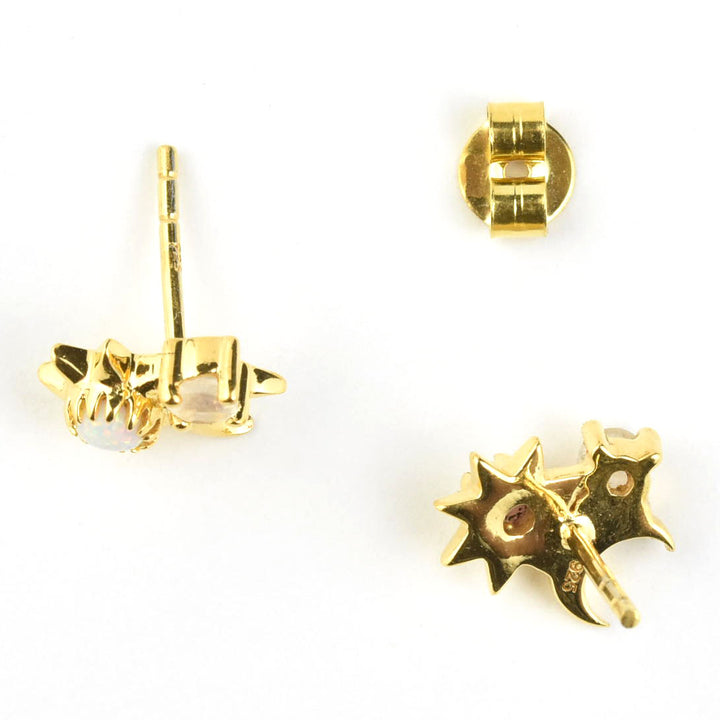 Sun, Moon & Star Studs - Goldmakers Fine Jewelry