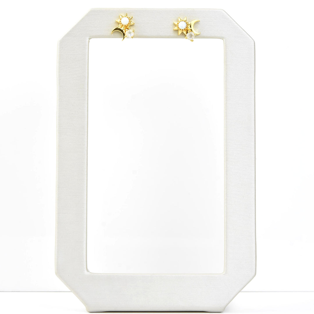 Sun, Moon & Star Studs - Goldmakers Fine Jewelry