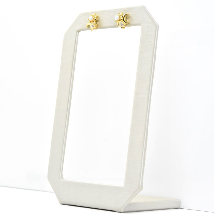 Sun, Moon & Star Studs - Goldmakers Fine Jewelry