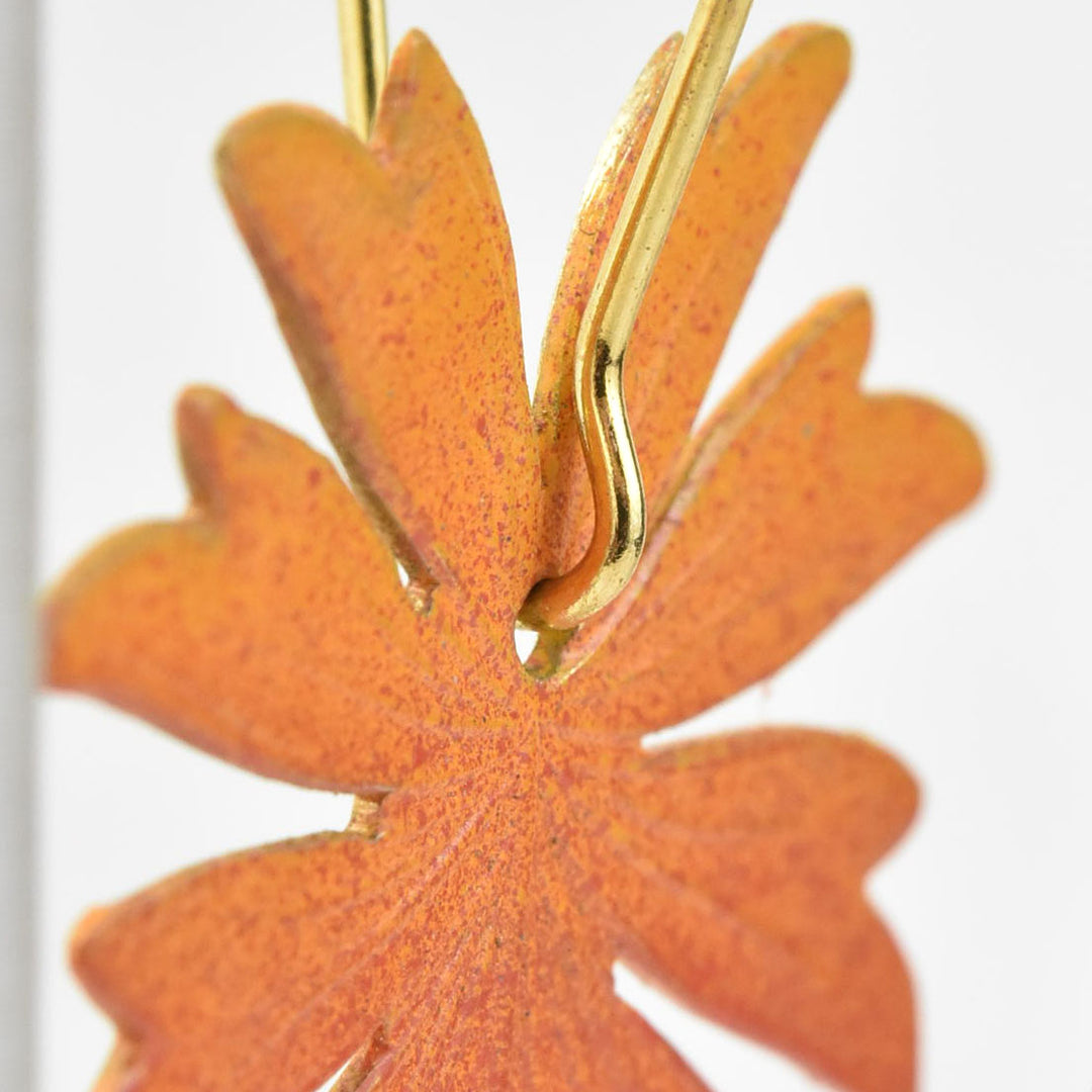 Sunset Monstera Earrings - Goldmakers Fine Jewelry