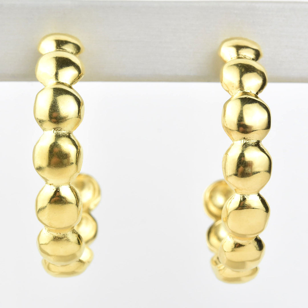 Sunshine Hoops in Gold Tone - Goldmakers Fine Jewelry