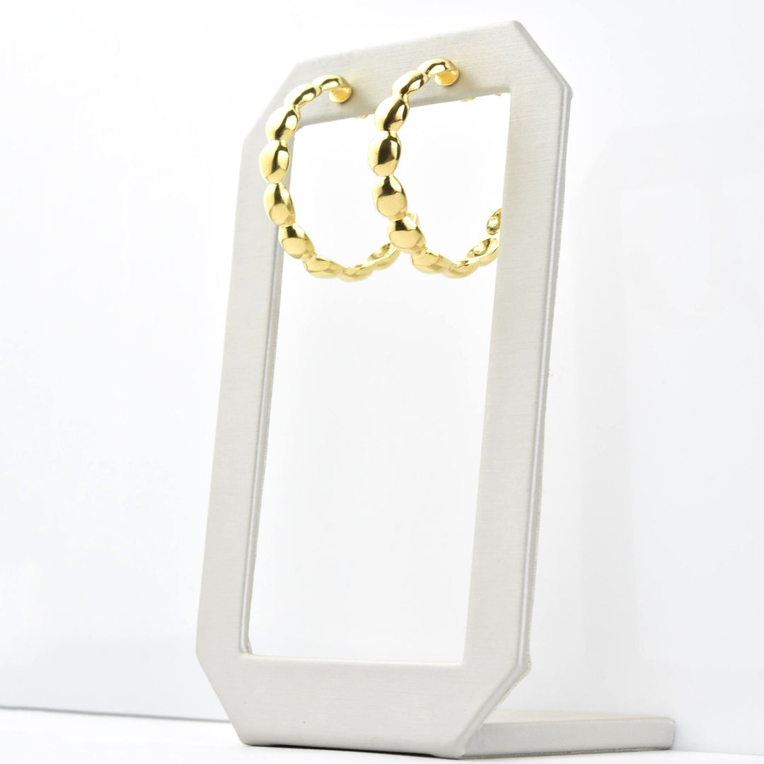 Sunshine Hoops in Gold Tone - Goldmakers Fine Jewelry