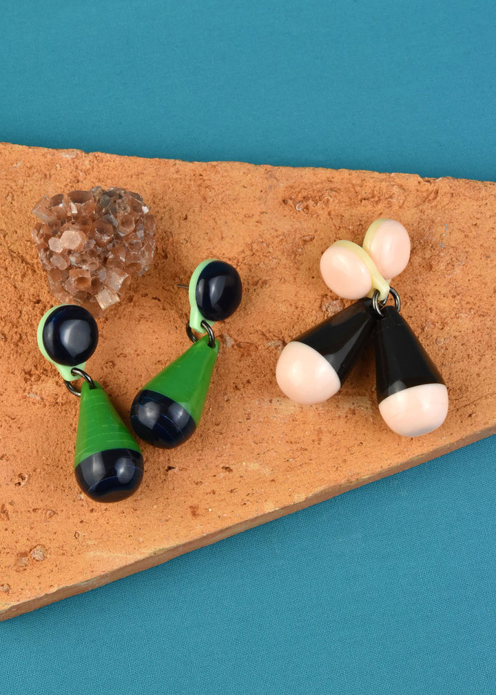 Supernova Drops, Blue & Green - Goldmakers Fine Jewelry