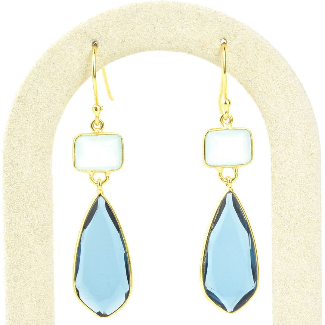 Svea Earrings in Blue - Goldmakers Fine Jewelry