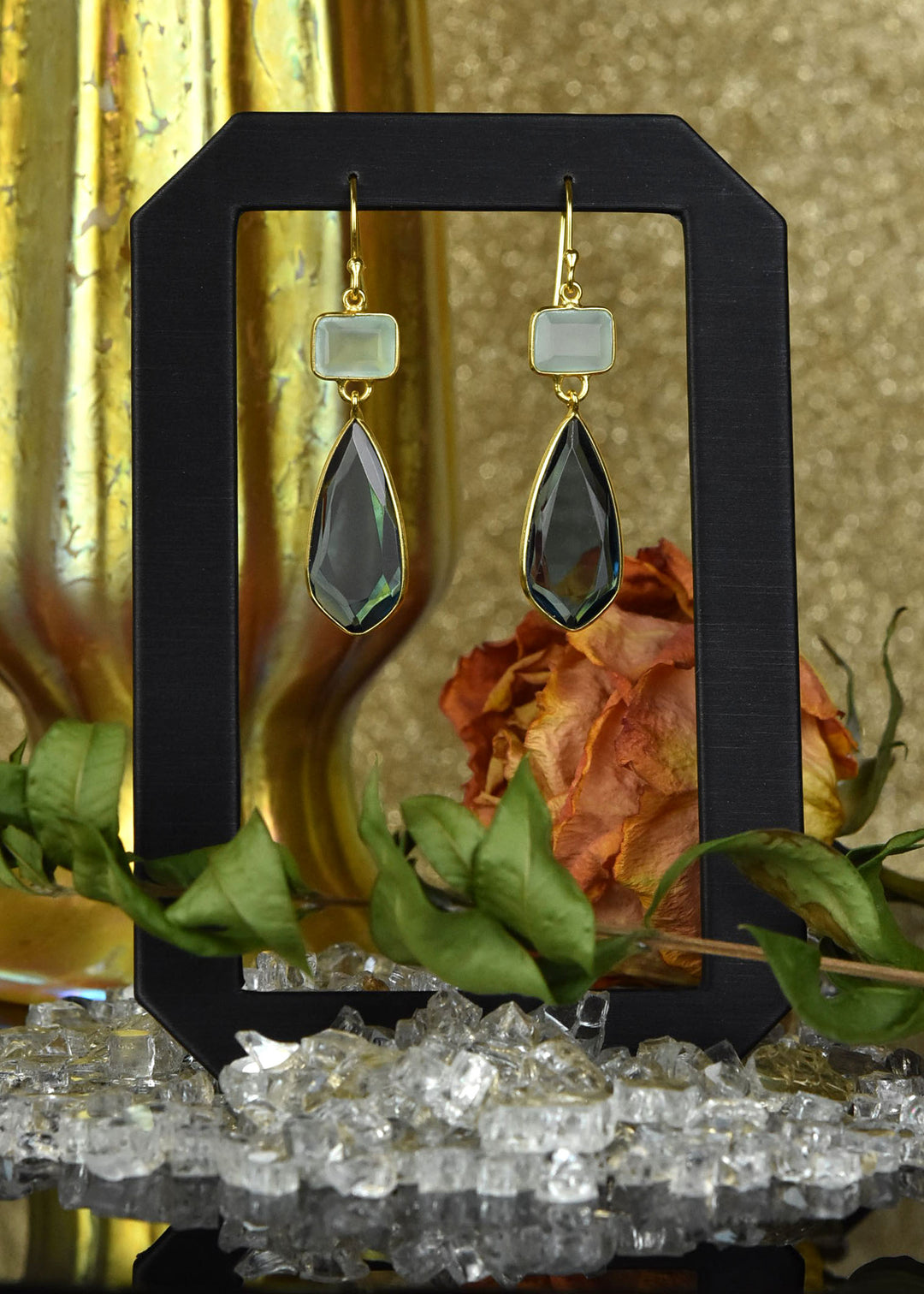 Svea Earrings in Blue - Goldmakers Fine Jewelry