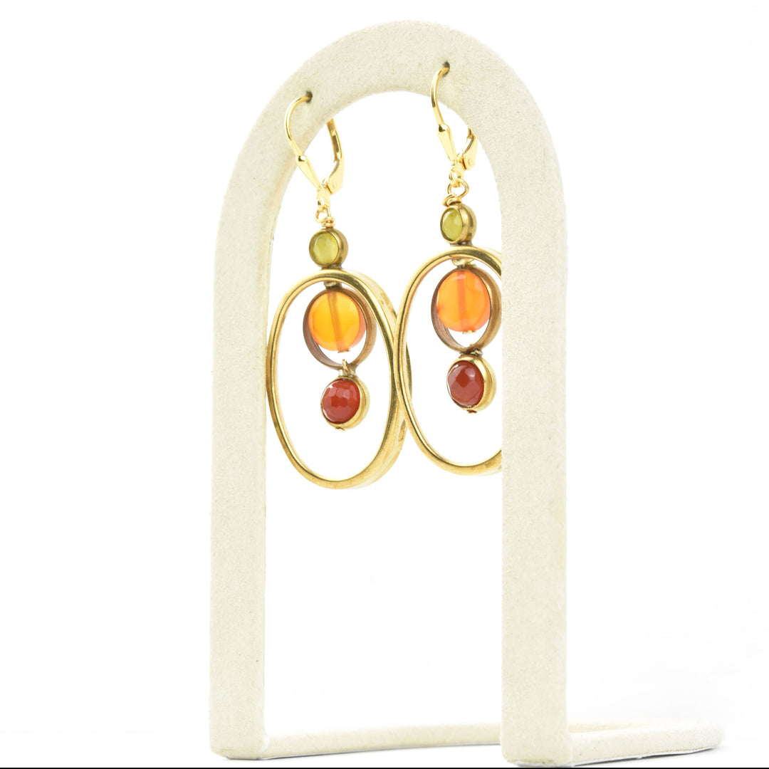 Oval Orbit Earrings - Goldmakers Fine Jewelry