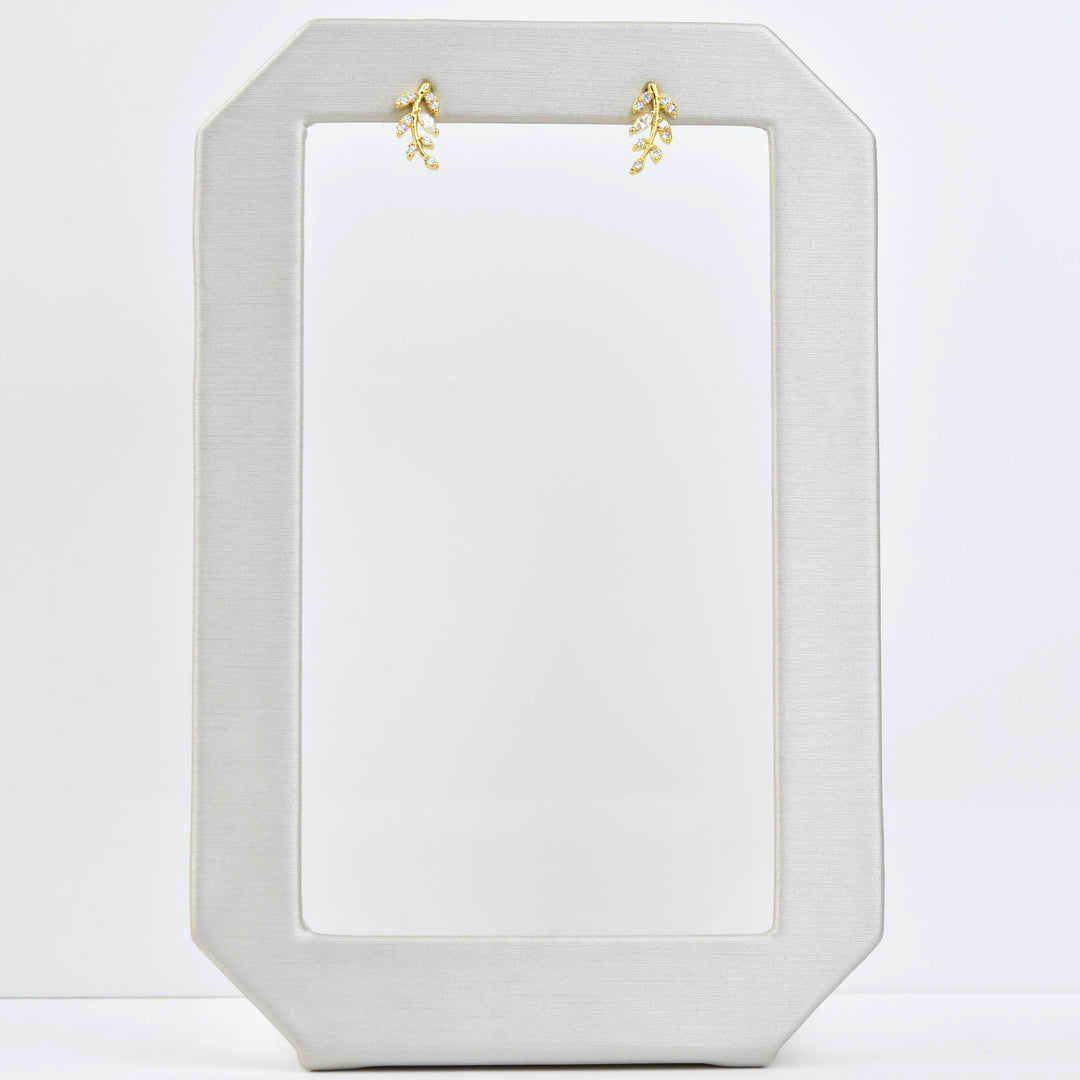 Petite Laurel Leaf Studs - Goldmakers Fine Jewelry