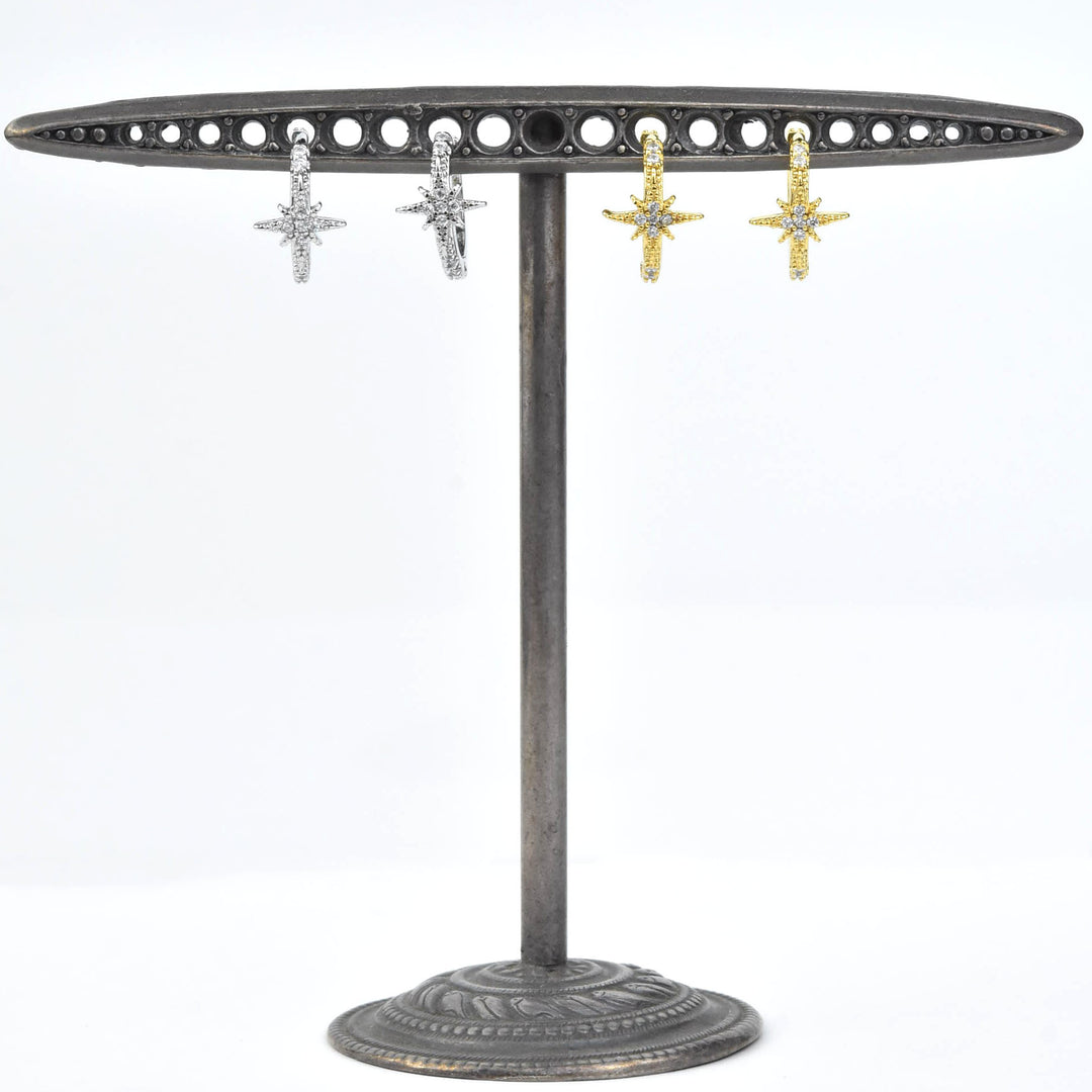 Petite Star Huggies - Goldmakers Fine Jewelry