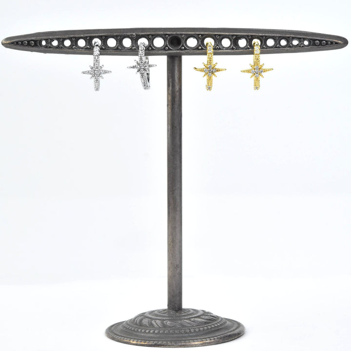 Petite Star Huggies - Goldmakers Fine Jewelry