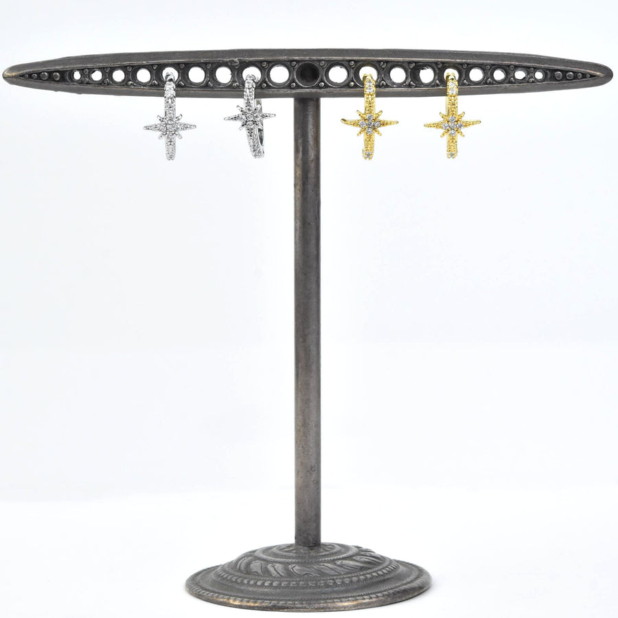 Petite Star Huggies - Goldmakers Fine Jewelry