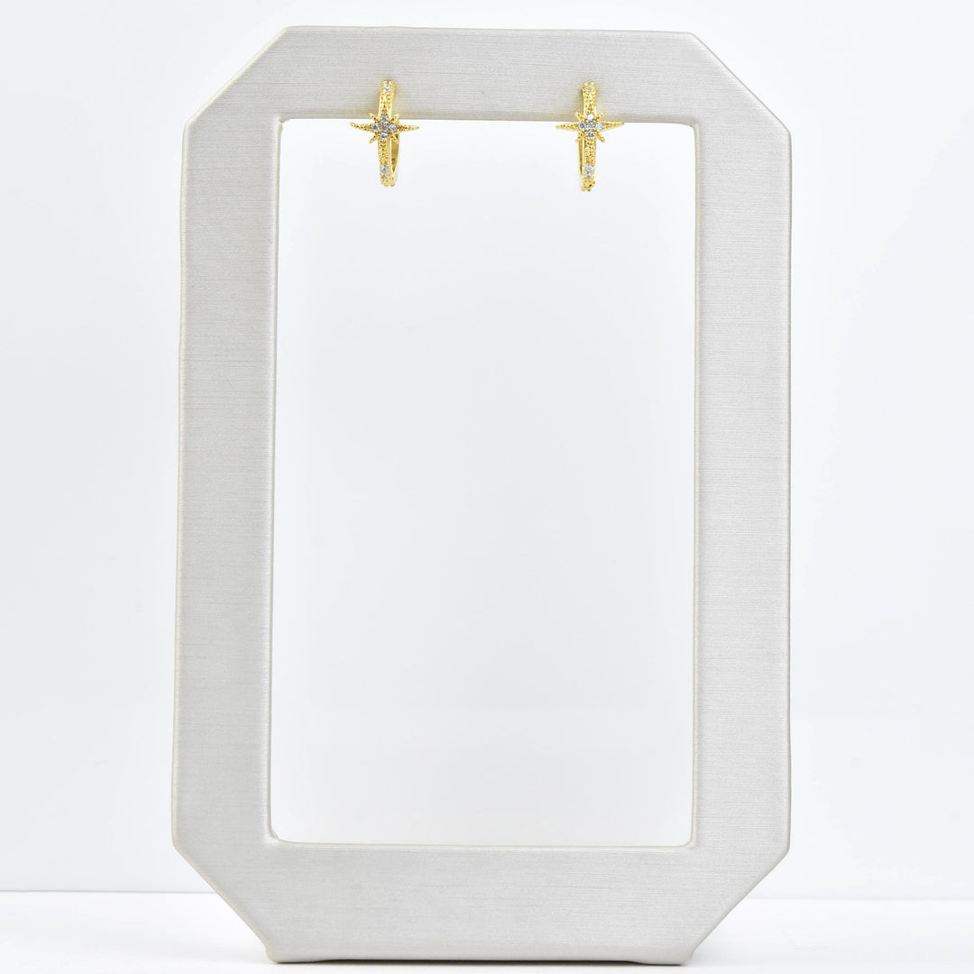 Petite Star Huggies - Goldmakers Fine Jewelry