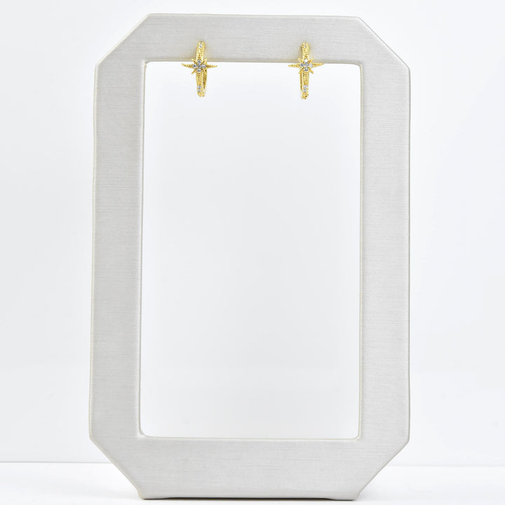 Petite Star Huggies - Goldmakers Fine Jewelry
