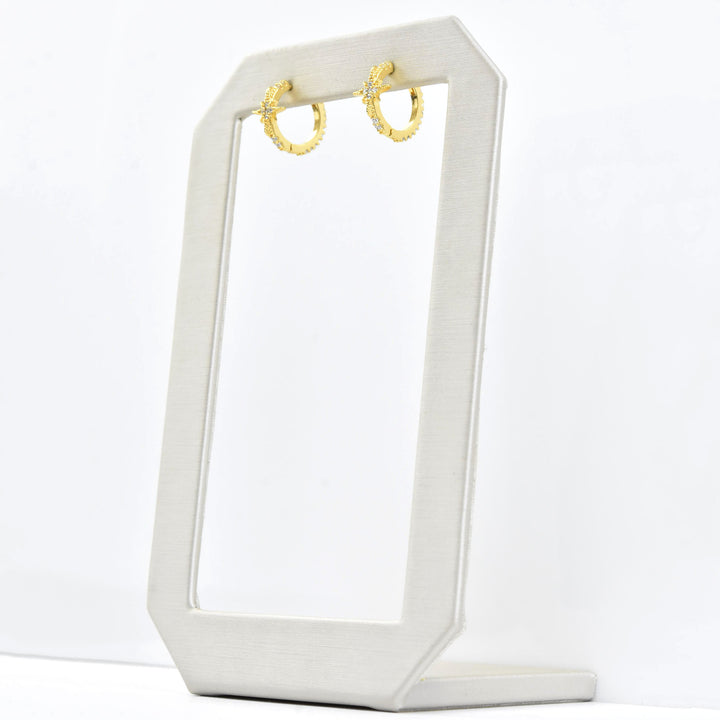 Petite Star Huggies - Goldmakers Fine Jewelry