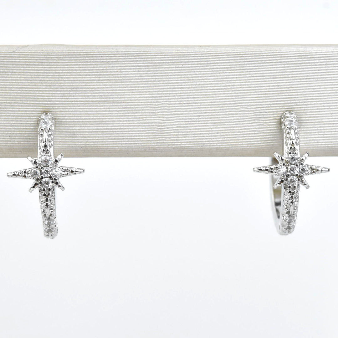 Petite Star Huggies - Goldmakers Fine Jewelry
