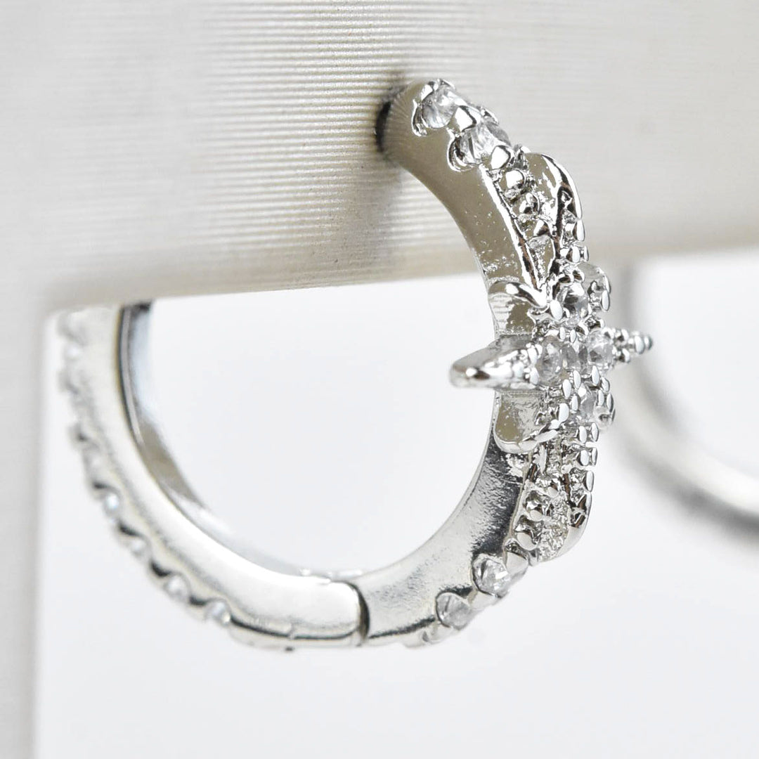 Petite Star Huggies - Goldmakers Fine Jewelry