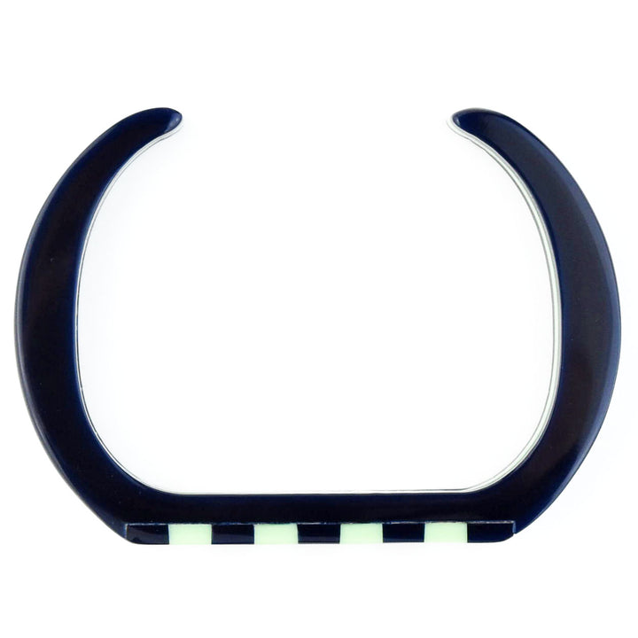 Supernova Striped Cuff, Green & Blue - Goldmakers Fine Jewelry