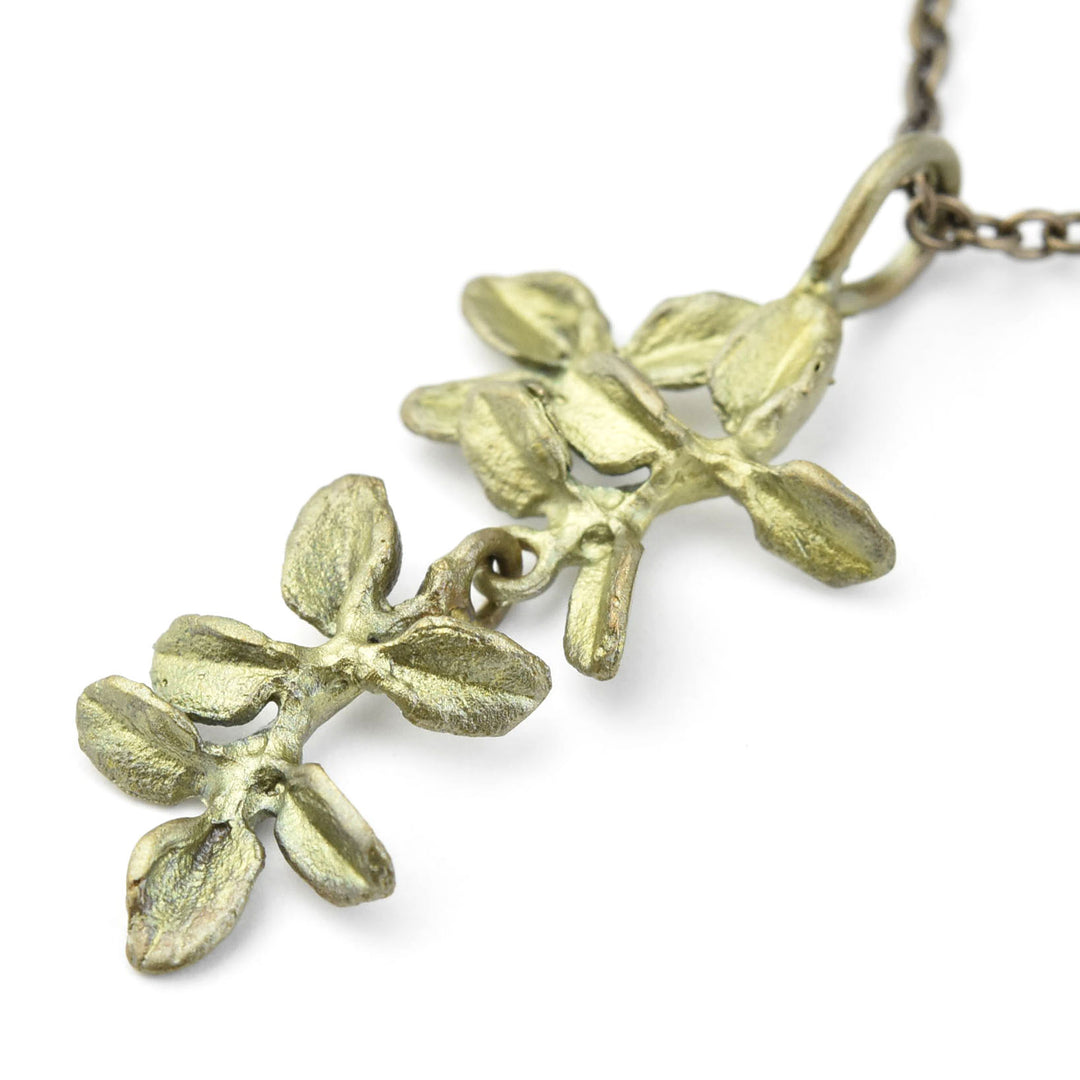 Petite Herb Thyme Necklace - Goldmakers Fine Jewelry