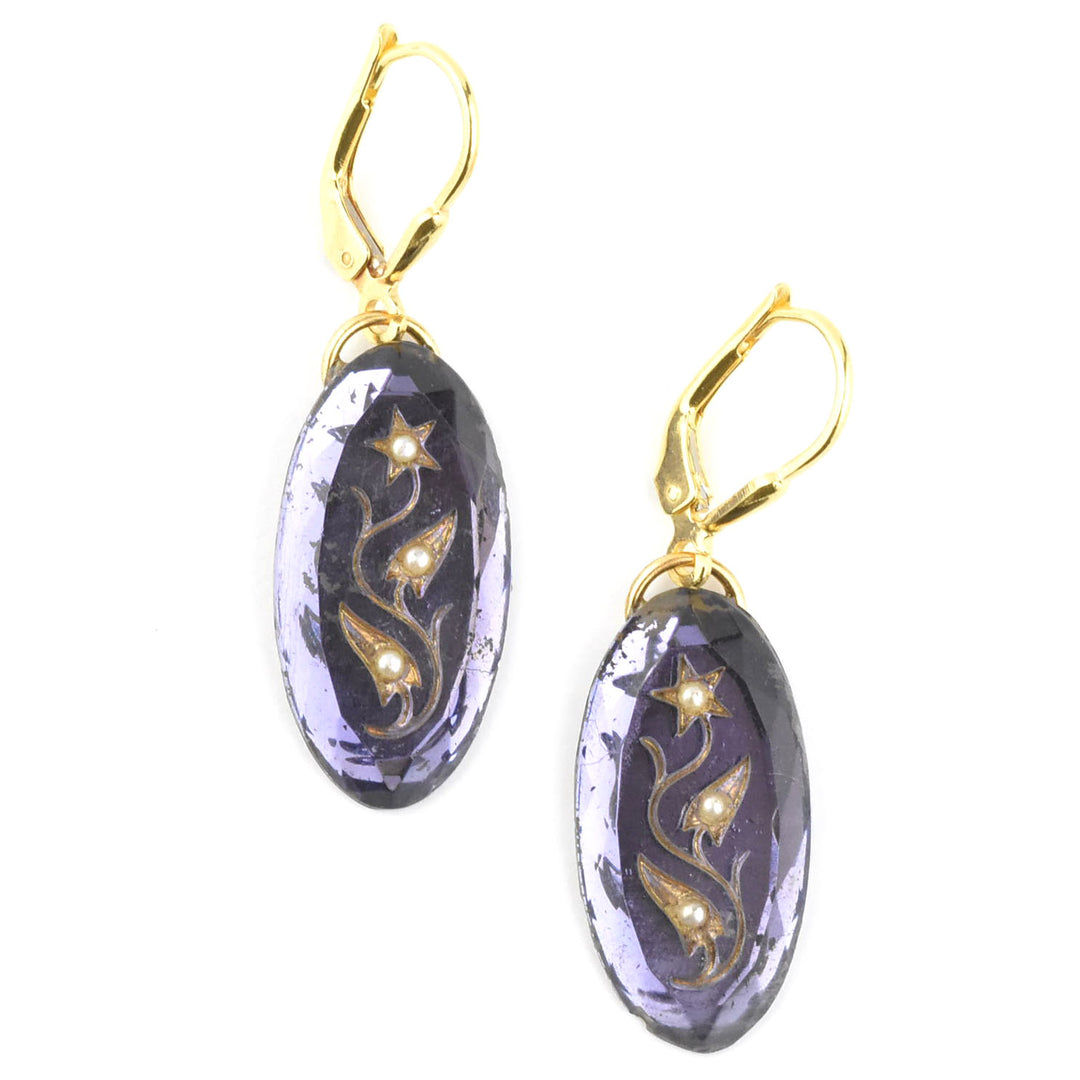 Vintage Button Earrings - Goldmakers Fine Jewelry