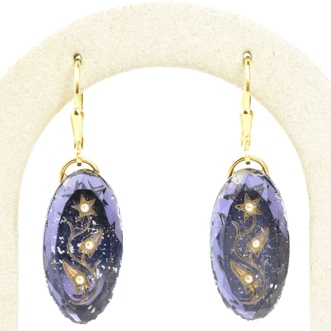 Vintage Button Earrings - Goldmakers Fine Jewelry