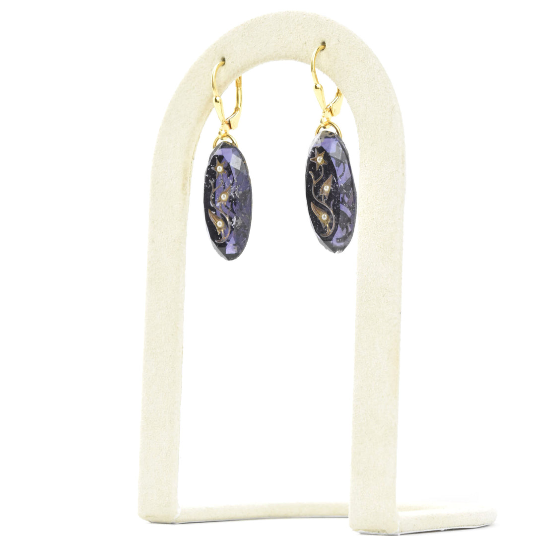 Vintage Button Earrings - Goldmakers Fine Jewelry