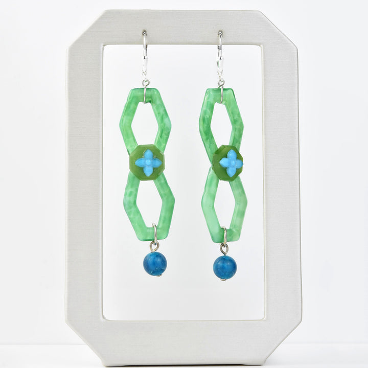 Vintage Glass Jade Drops - Goldmakers Fine Jewelry