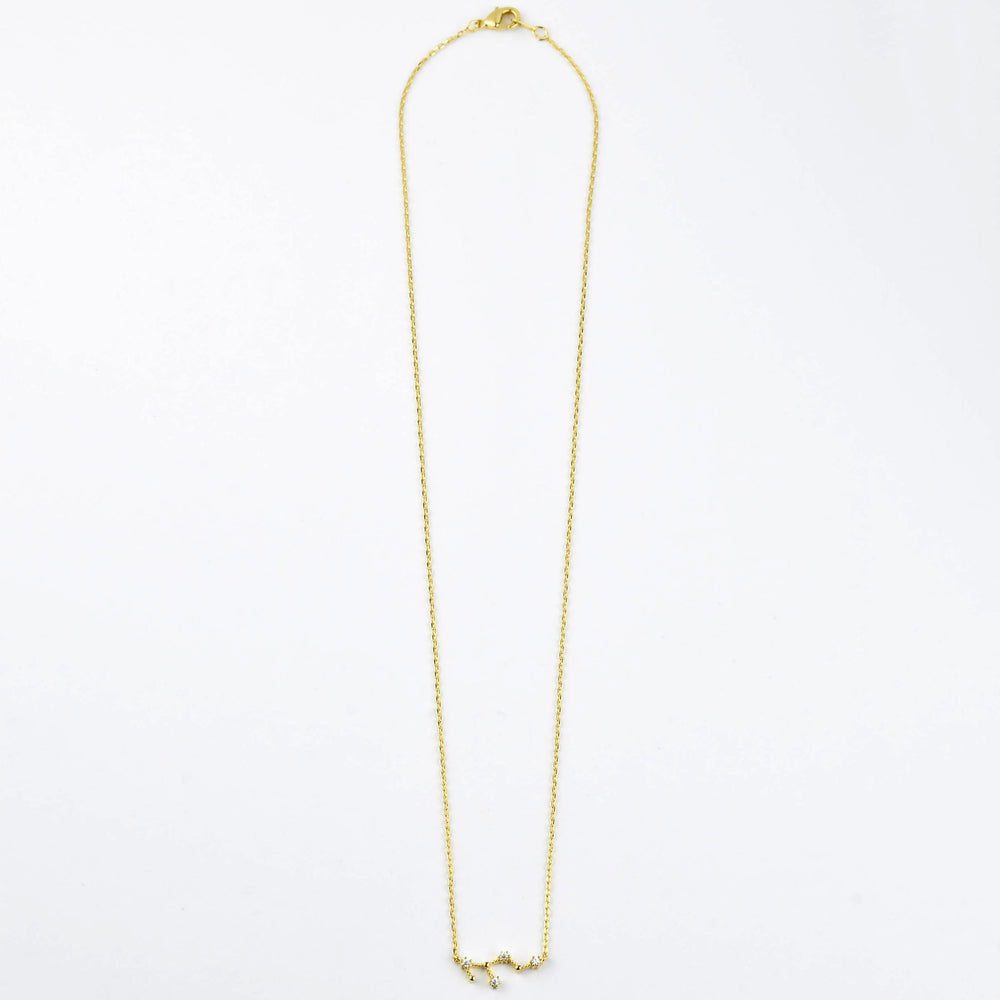 Virgo Constellation Necklace - Goldmakers Fine Jewelry