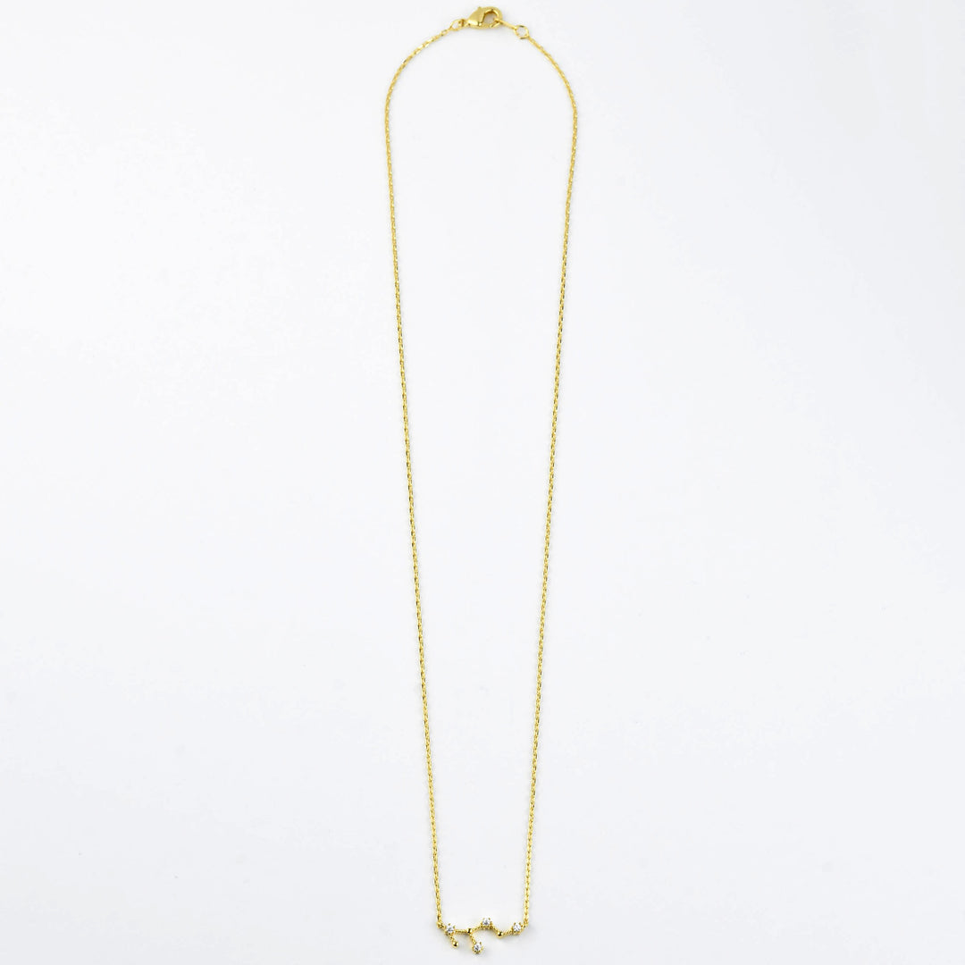 Virgo Constellation Necklace - Goldmakers Fine Jewelry