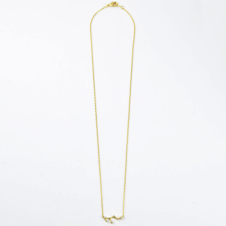 Virgo Constellation Necklace - Goldmakers Fine Jewelry