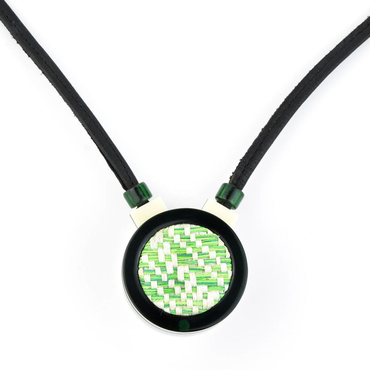 Vita Green Checkered Pendant Box - Goldmakers Fine Jewelry