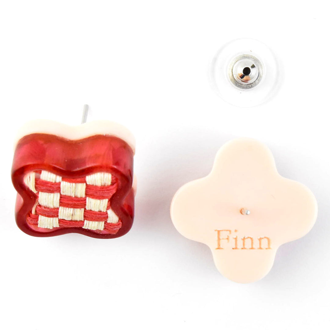 Vita Stud Earrings, Flora - Goldmakers Fine Jewelry
