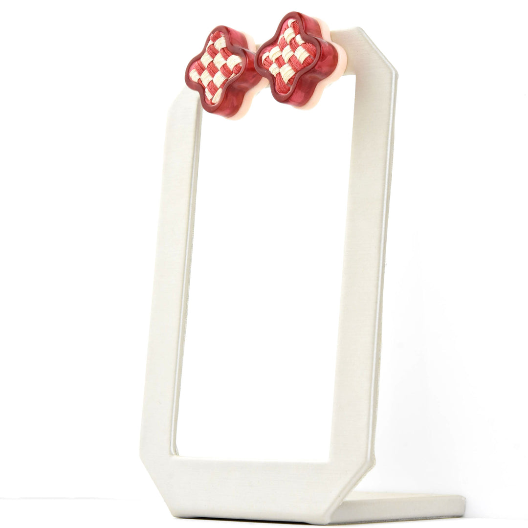 Vita Stud Earrings, Flora - Goldmakers Fine Jewelry