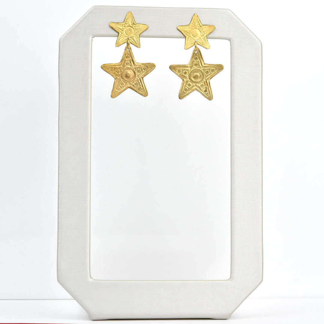 Lyra Star Earrings - Goldmakers Fine Jewelry