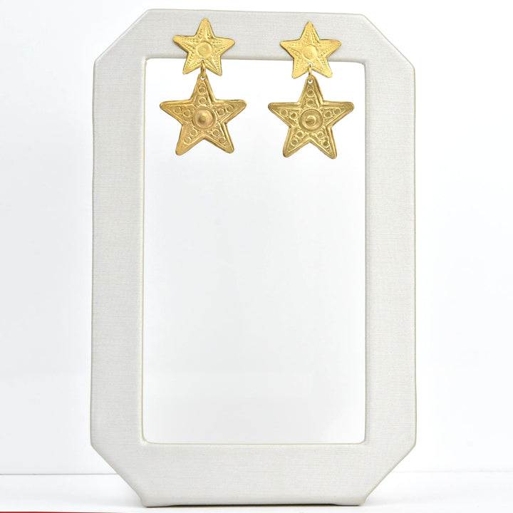 Lyra Star Earrings - Goldmakers Fine Jewelry
