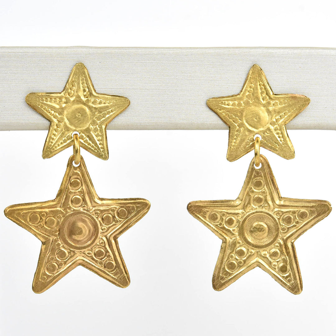 Lyra Star Earrings - Goldmakers Fine Jewelry