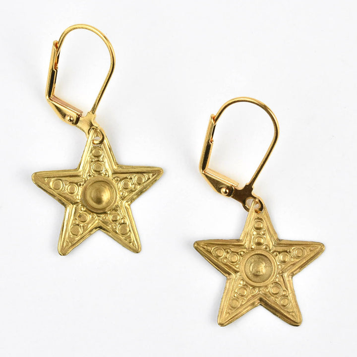 Small Star Earrings - Goldmakers Fine Jewelry