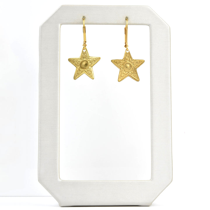 Small Star Earrings - Goldmakers Fine Jewelry