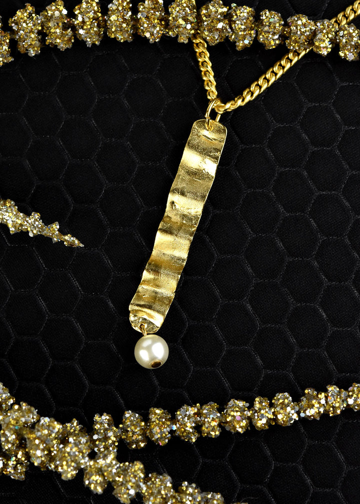Wave & Pearl Necklace - Goldmakers Fine Jewelry