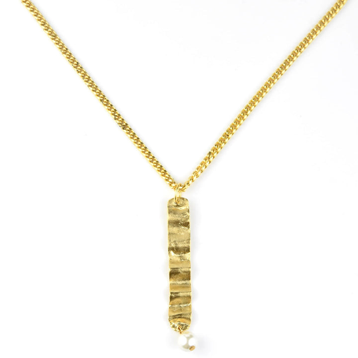 Wave & Pearl Necklace - Goldmakers Fine Jewelry