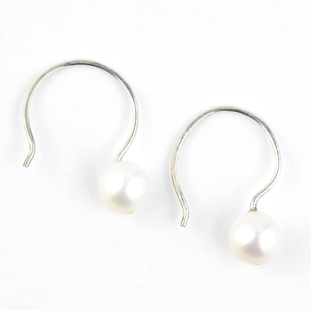 Freshwater Pearl Hoop Earrings