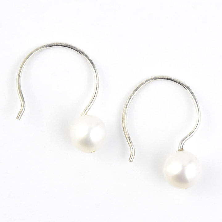 Freshwater Pearl Hoop Earrings