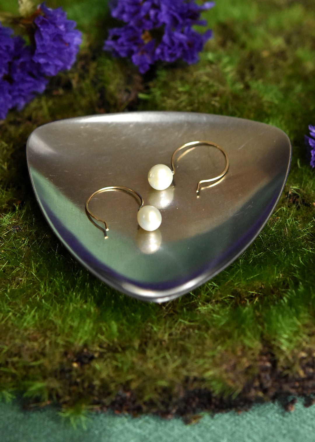Freshwater Pearl Hoop Earrings - Goldmakers Fine Jewelry