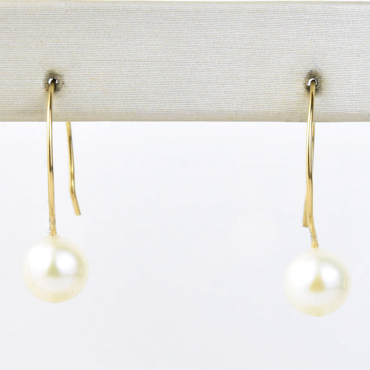 Freshwater Pearl Hoop Earrings - Goldmakers Fine Jewelry