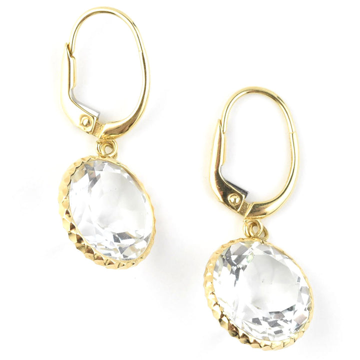Pools of Light Earrings in 14k Yellow Gold - Goldmakers Fine Jewelry