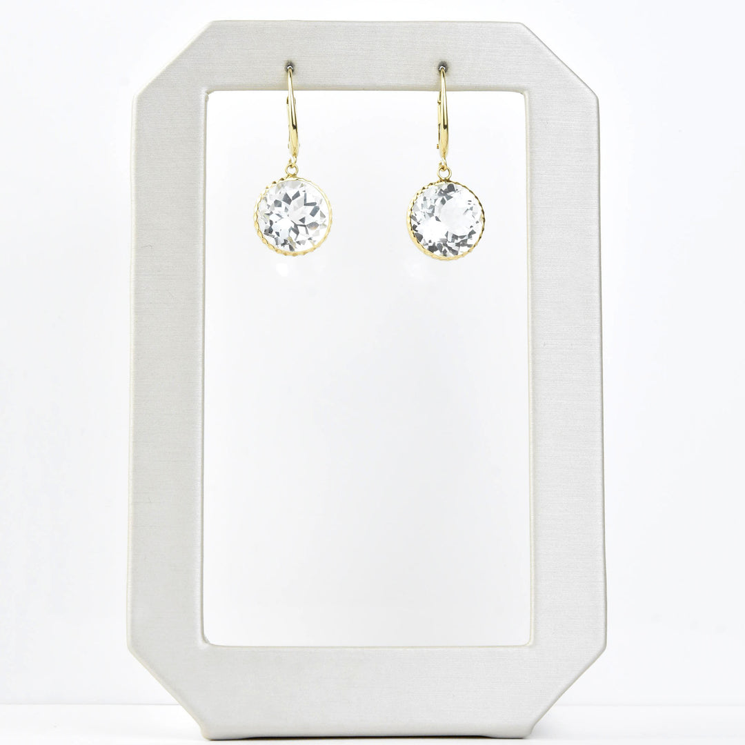 Pools of Light Earrings in 14k Yellow Gold - Goldmakers Fine Jewelry